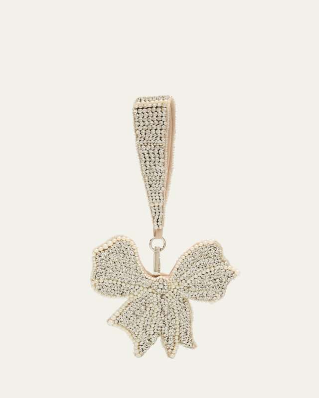Girl's Rhinestone Bow Bag Charm